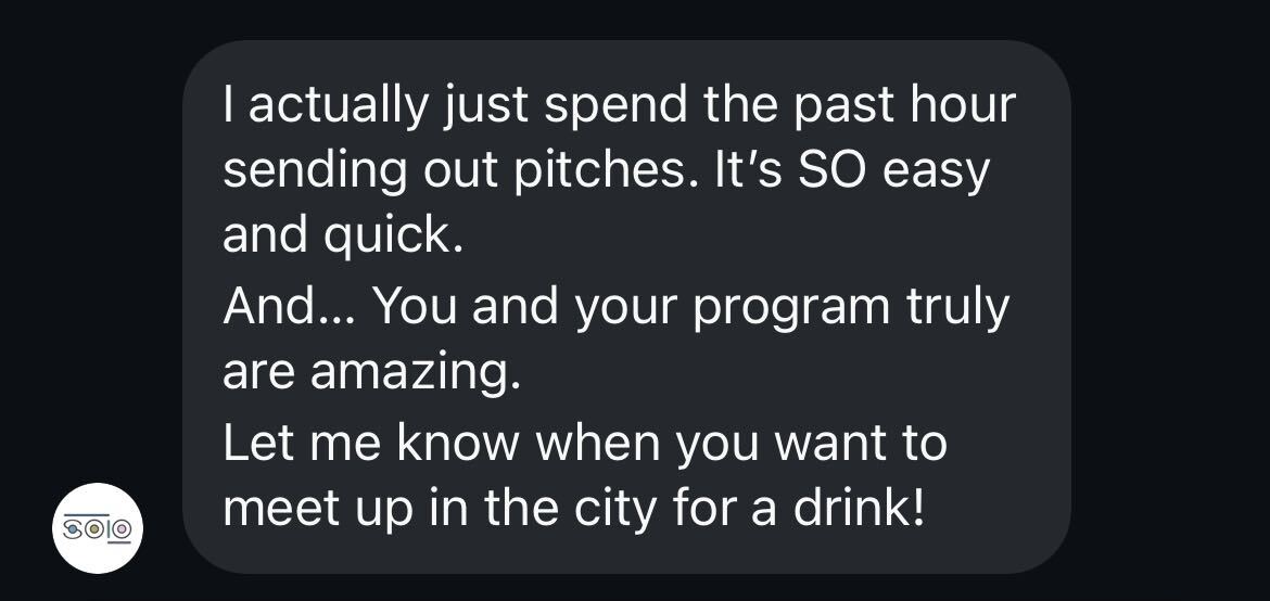 New member: just spent the past hour sending out pitches, it's SO easy and quick